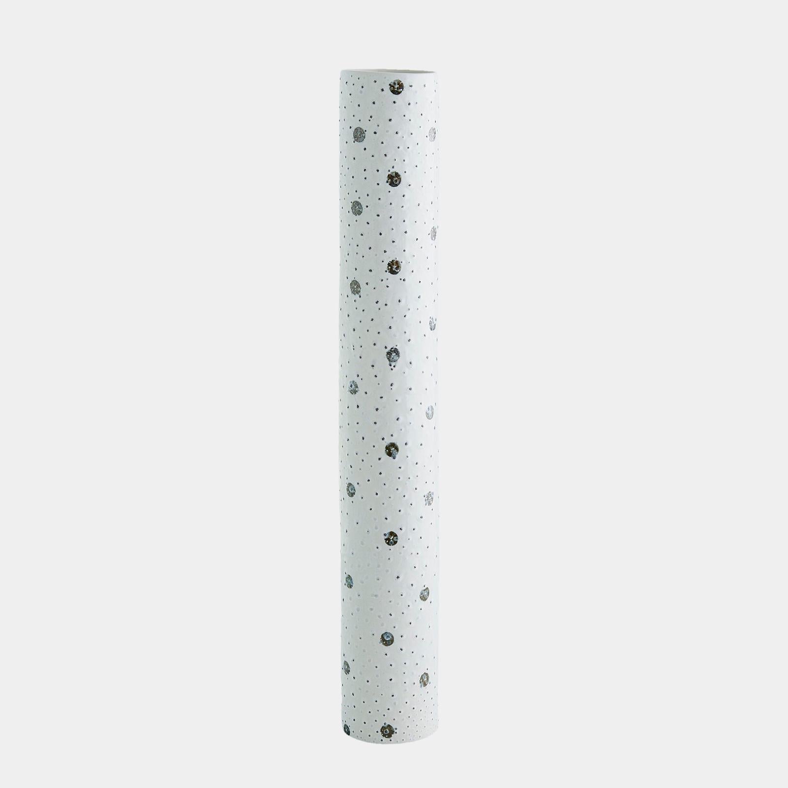 Global Views Spotted White and Black Vase Clearance