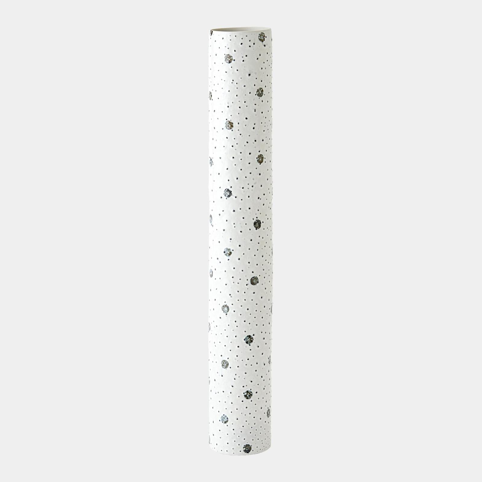 Global Views Spotted White and Black Vase Clearance