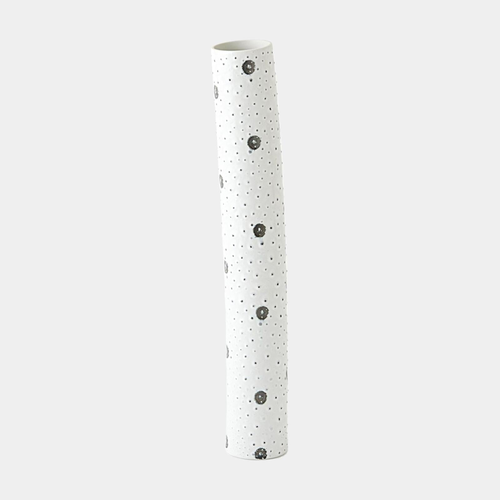 Global Views Spotted White and Black Vase Clearance
