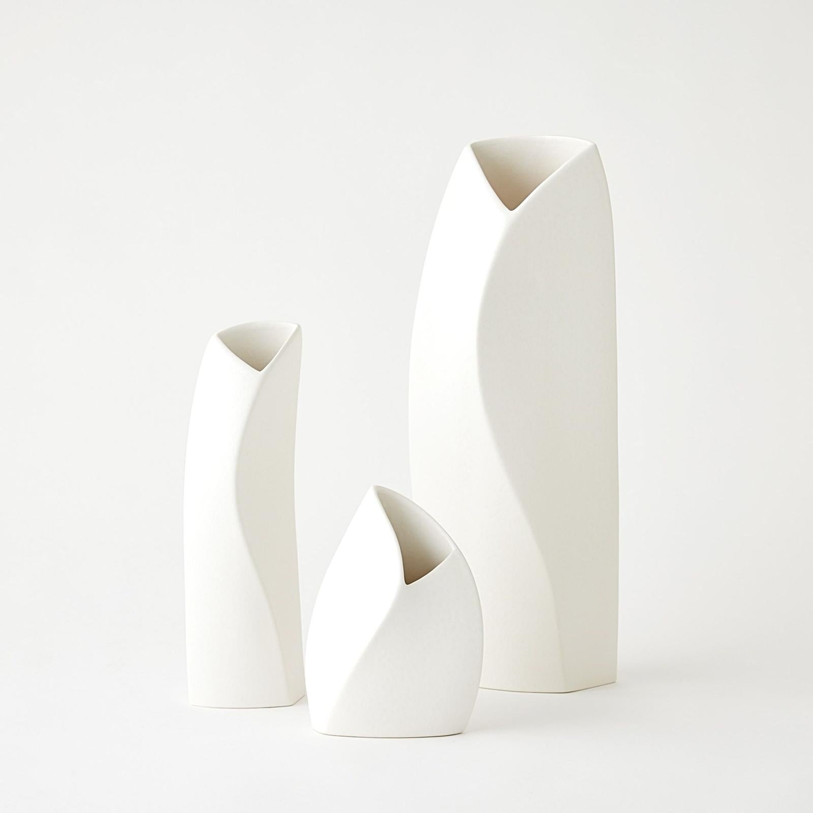 Global Views Willow White Vase