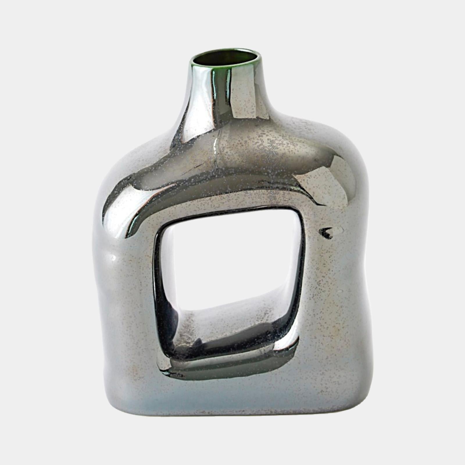 Global Views Porto Reactive Silver Vase