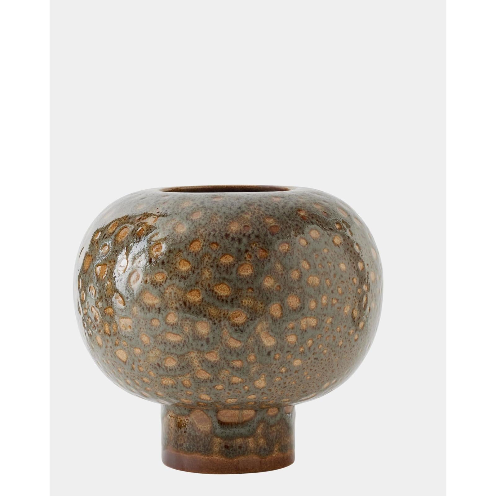 Global Views Allium Gray Splotch Vase
