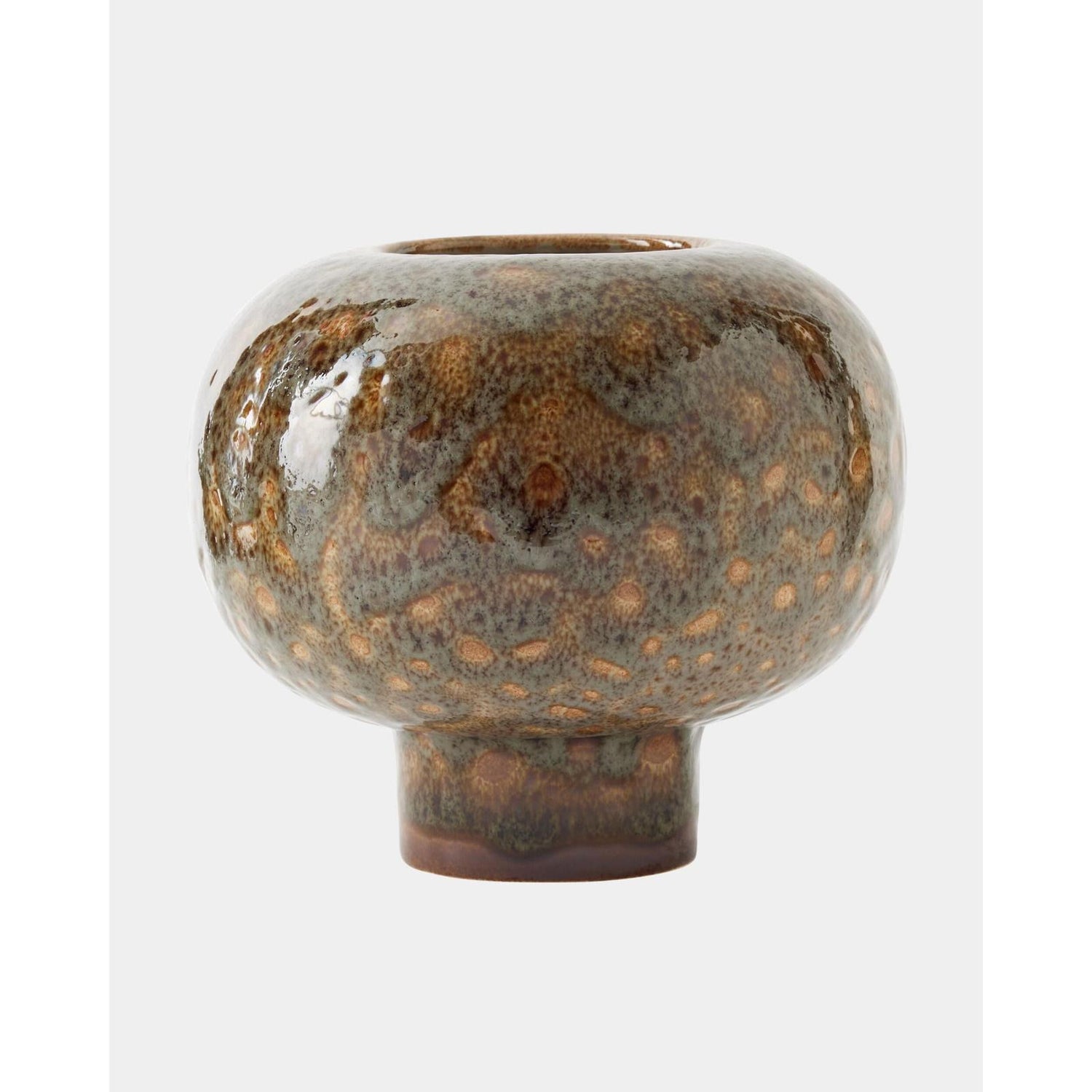 Global Views Allium Gray Splotch Vase