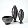 Global Views Black Greek Key Vase & Bowl Clearance