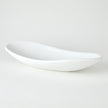Global Views Matte White Oblong Platter Bowl