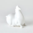 Global Views Matte White Libertino Horse