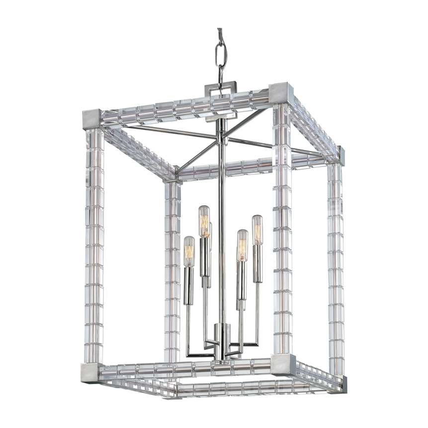 Hudson Valley Lighting Alpine 6 Light 18.5 inch Polished Nickel Lantern Ceiling Light Clearance