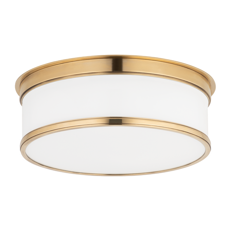 Hudson Valley Lighting Geneva 2 Light 12.25 inch Flush Mount Ceiling Light