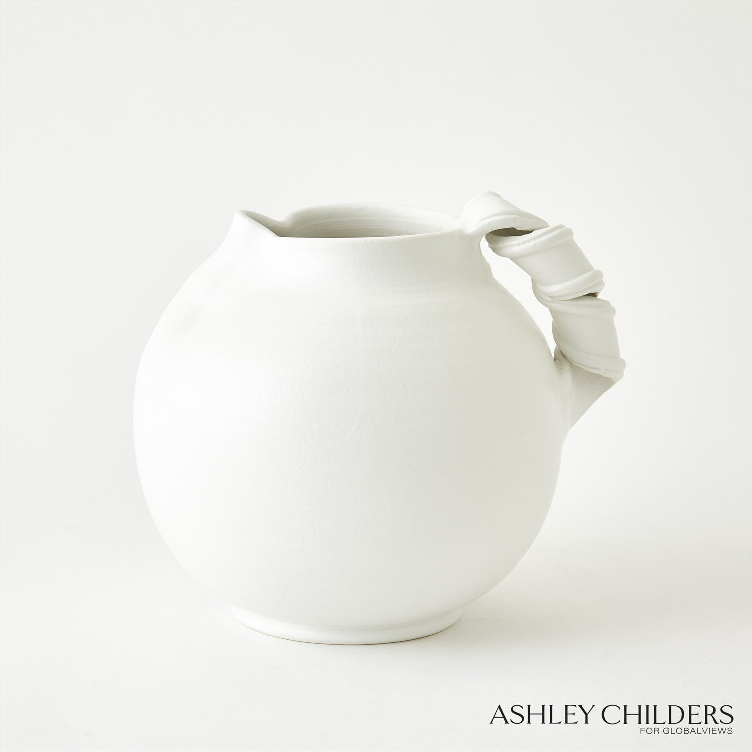Global Views White Curt Pitchers