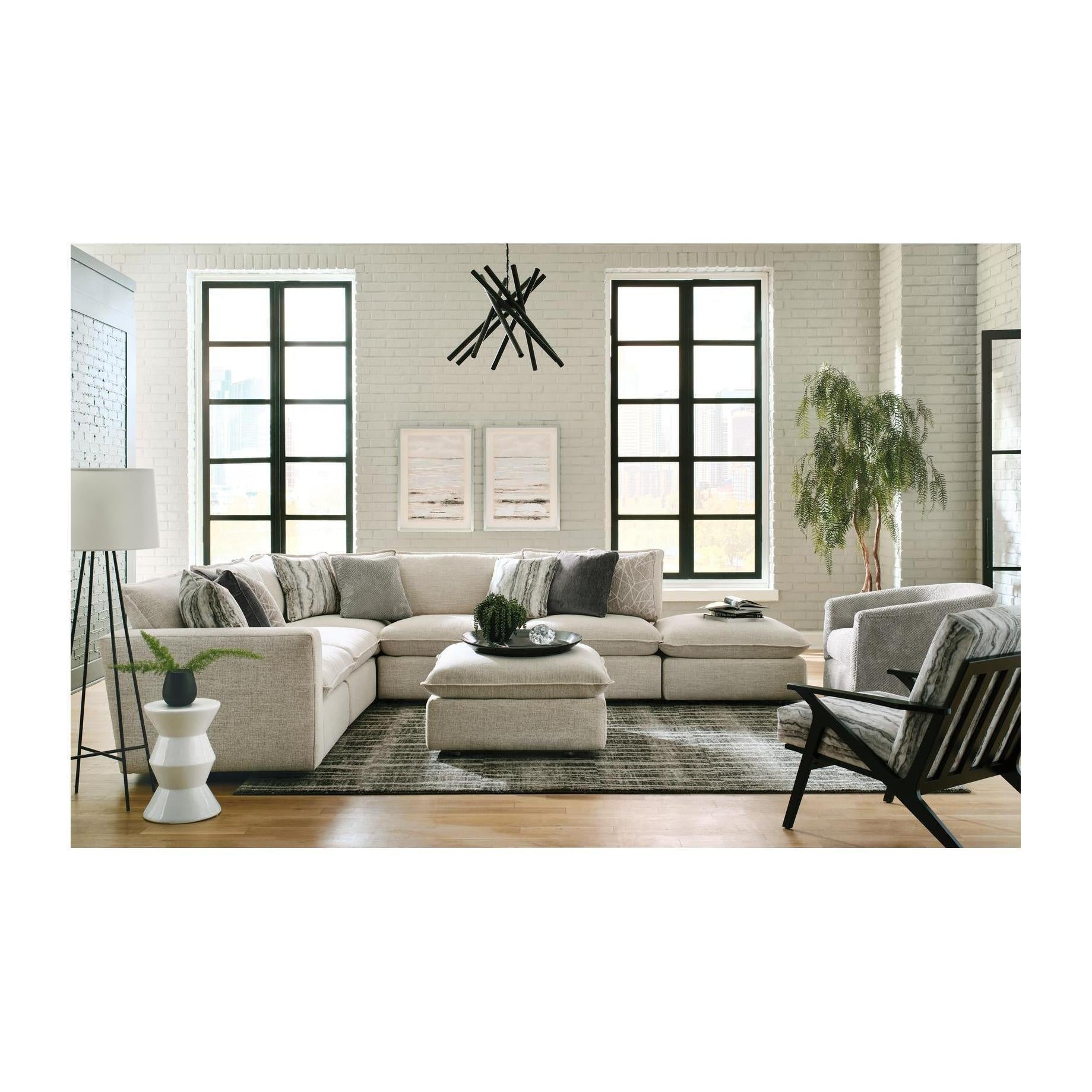 Craftmaster Modern Sectional 7127