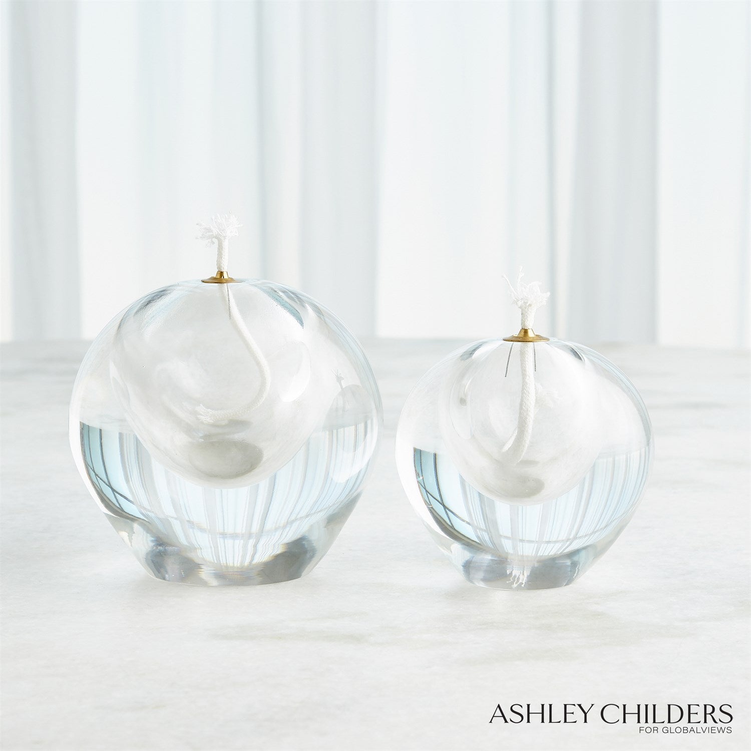 Global Views Clear Daphne Oil Candle by Ashley Childers