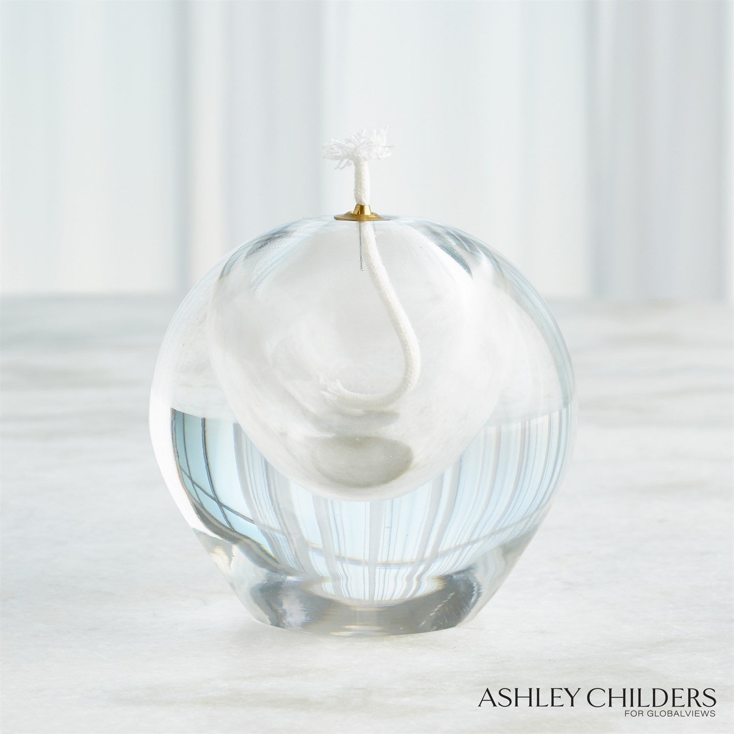 Global Views Clear Daphne Oil Candle by Ashley Childers