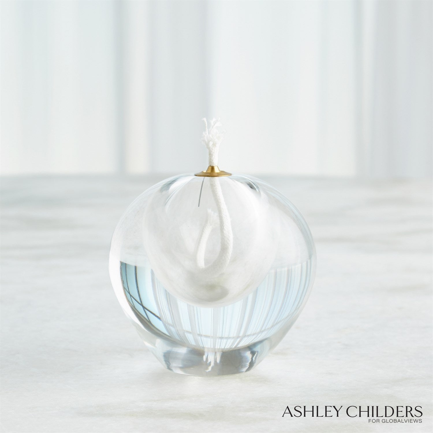 Global Views Clear Daphne Oil Candle by Ashley Childers