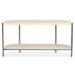 Magnussen Home Jennings Edgecomb Grey And Weathered Antique Nickel Demilune Sofa Table
