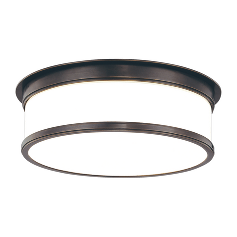 Hudson Valley Lighting Geneva 3 Light 15.25 inch Flush Mount Ceiling Light