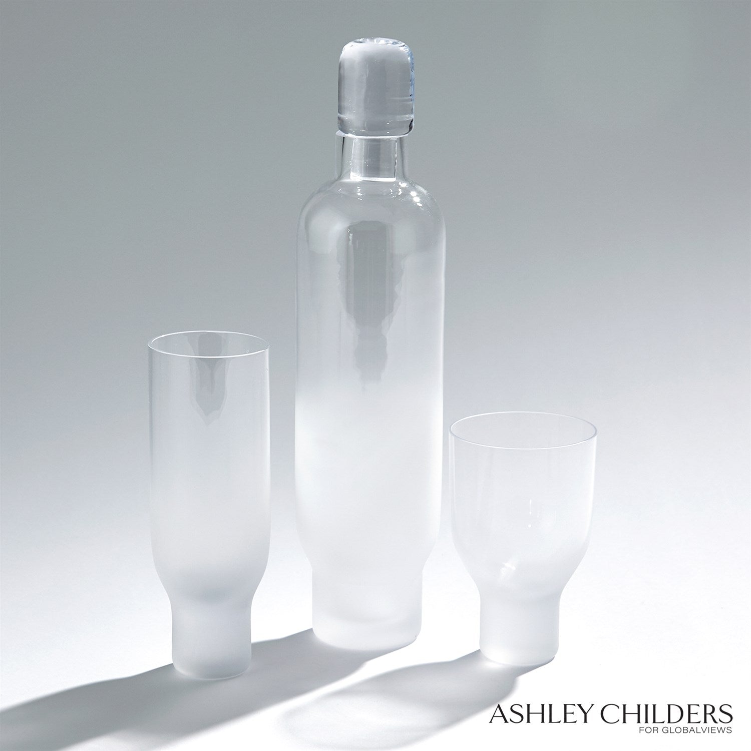 Global Views Nelle Decanter & Glass by Ashley Childers Clearance