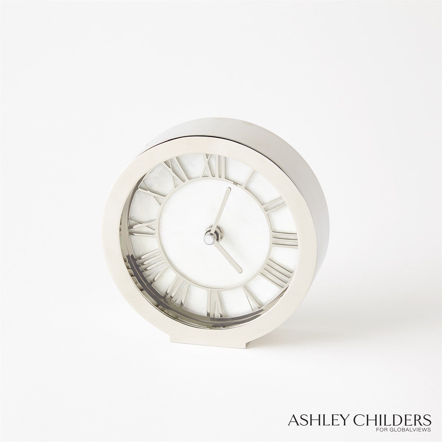 Global Views Mother of Pearl Clock by Ashley Childers