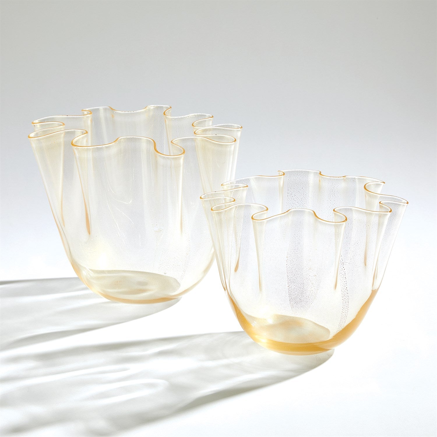 Global Views Gold Handkerchief Vase