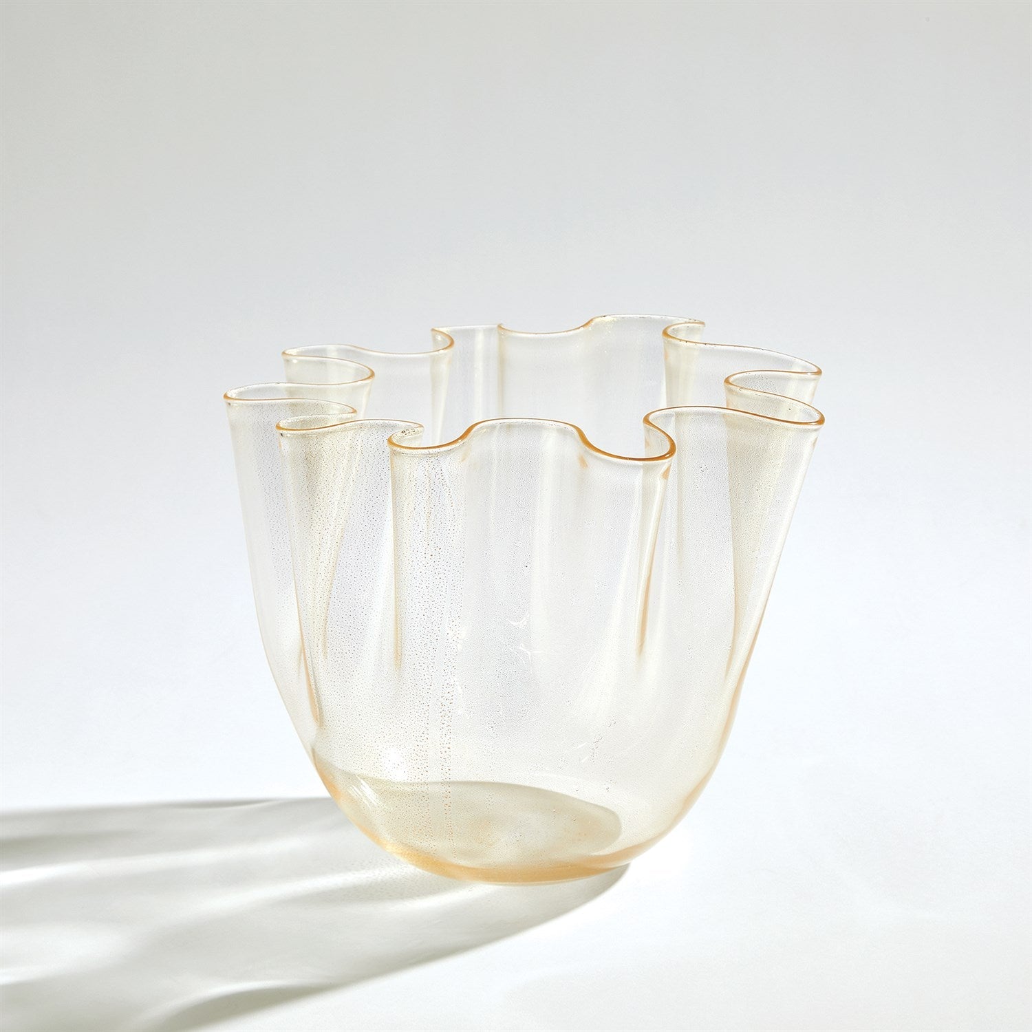 Global Views Gold Handkerchief Vase