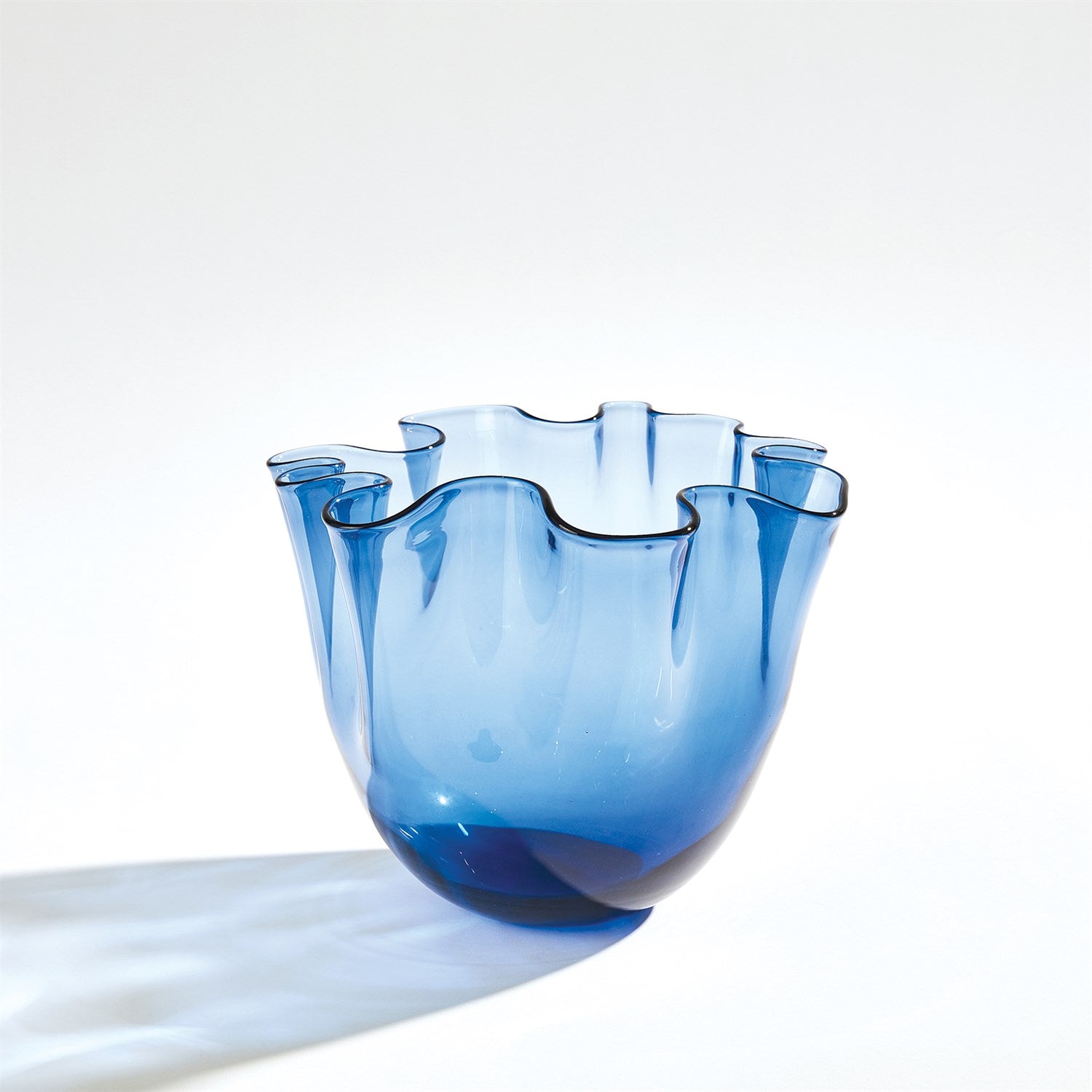 Global Views Blue Handkerchief Vase Clearance