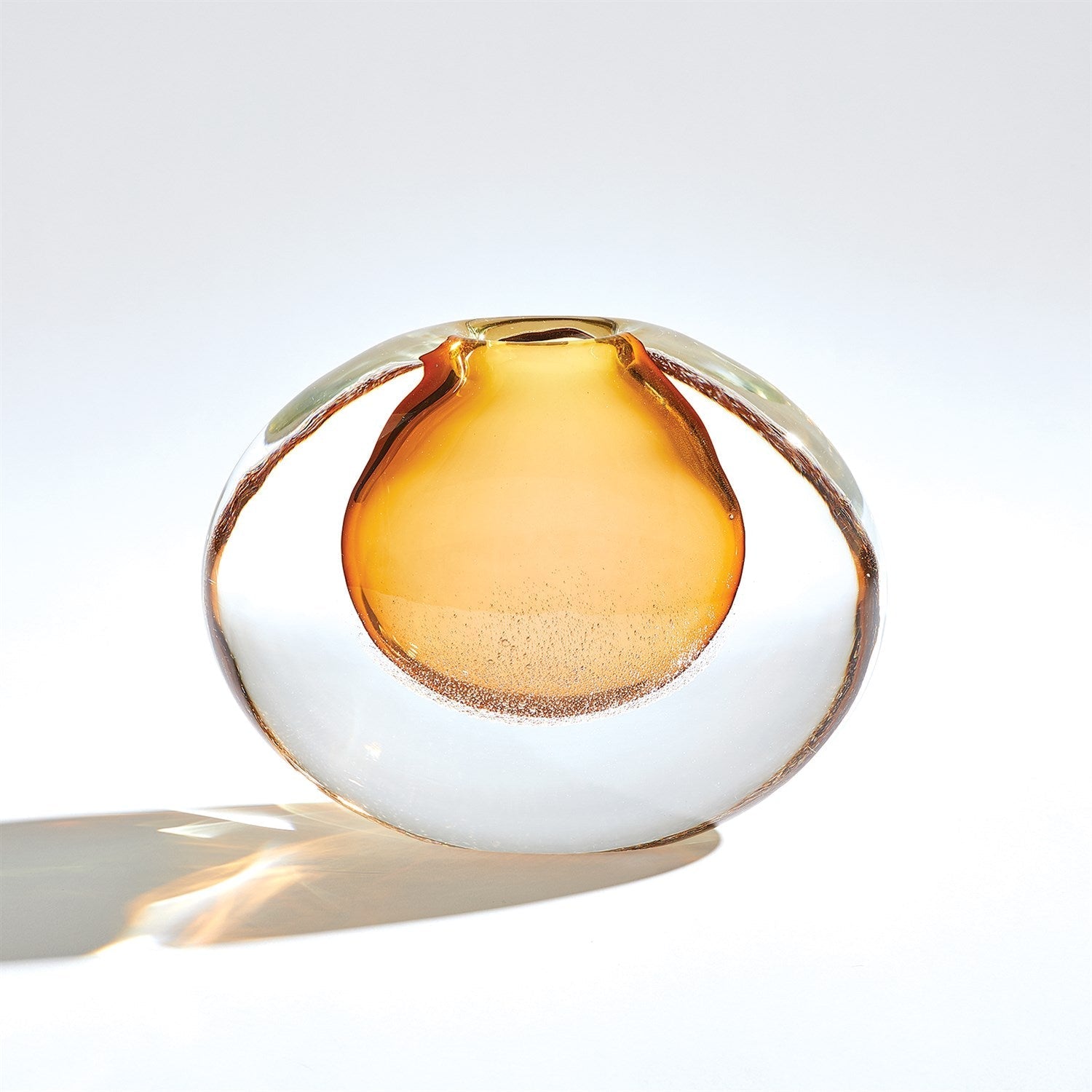 Global Views Amber Micro Bubble Vase