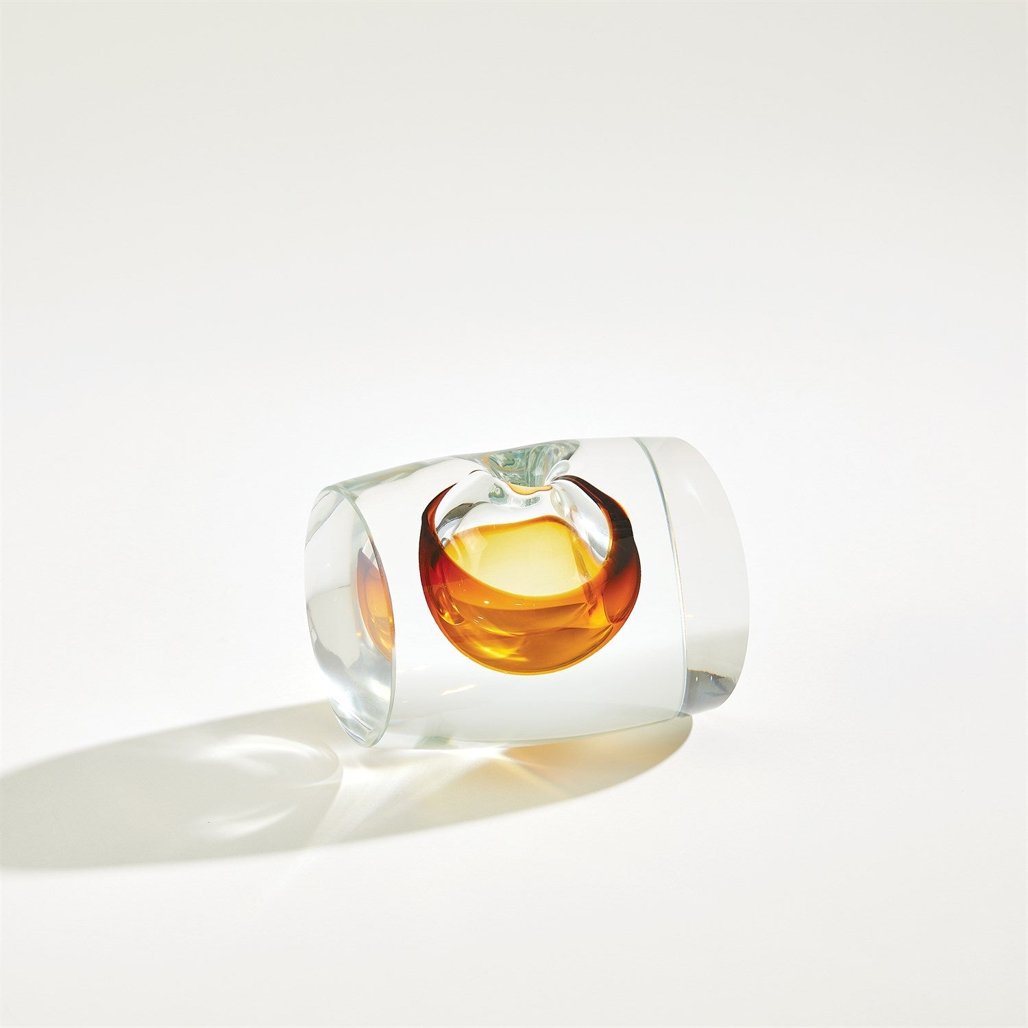 Global Views Clear Barrel Vase