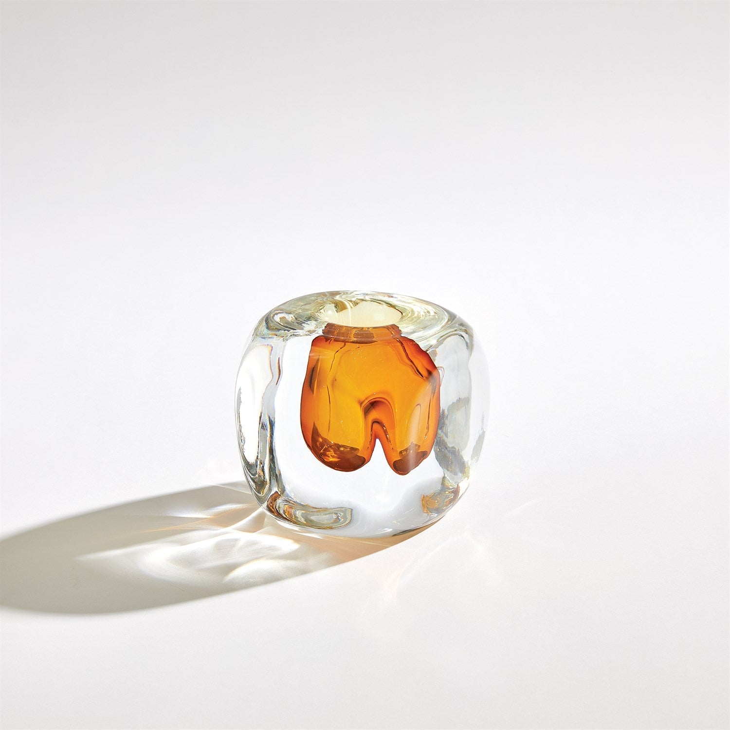 Global Views Amber Square Vase