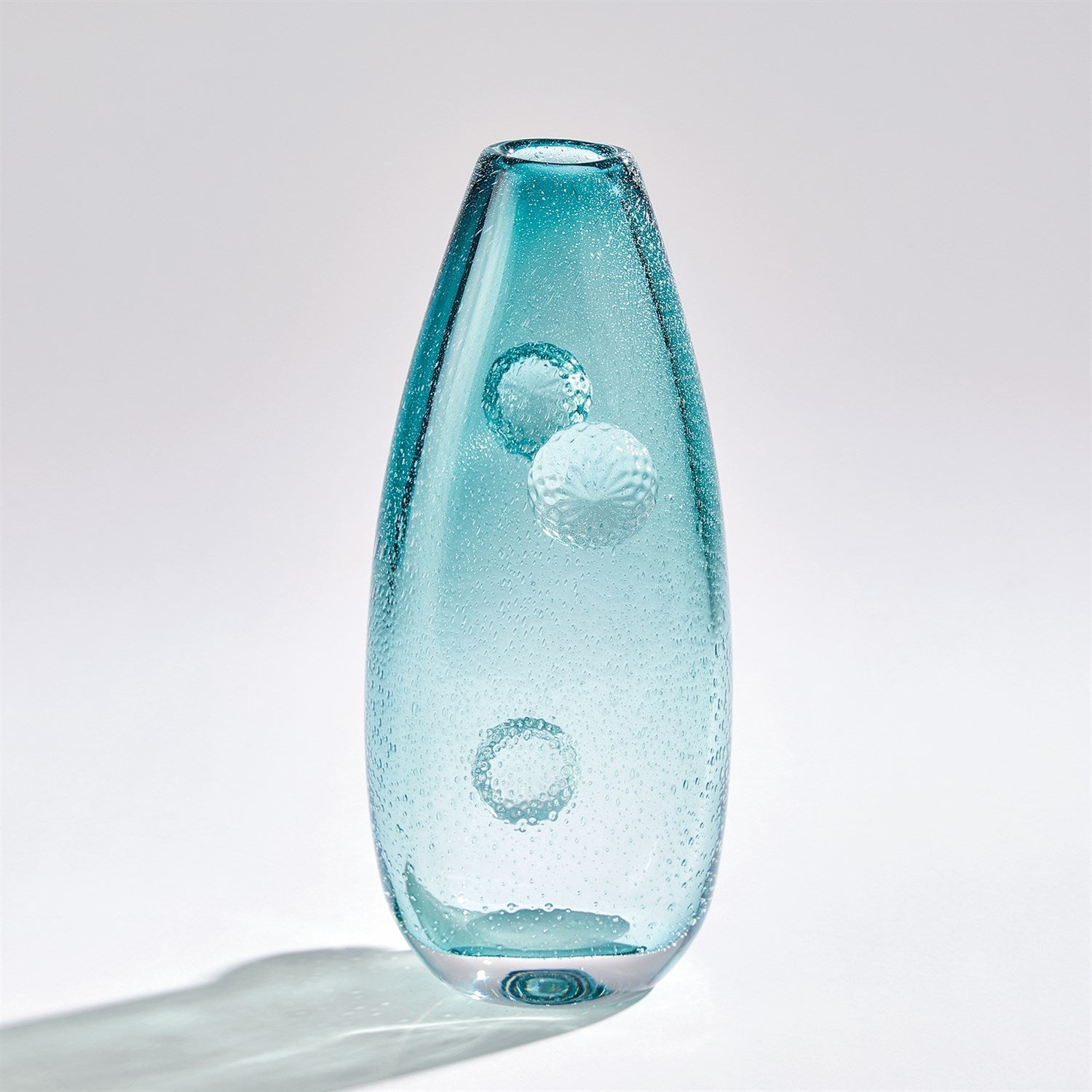 Global Views Azure Pom Pom Vase