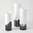 Global Views Black White Confetti Vase