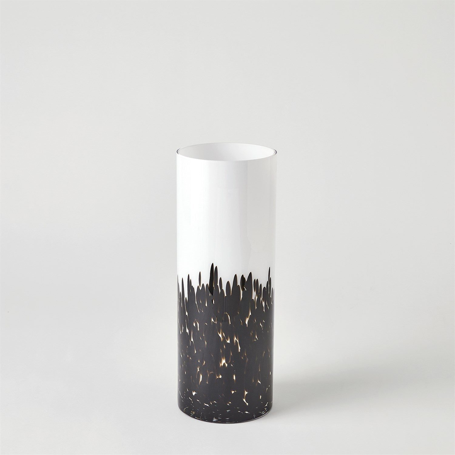 Global Views Black White Confetti Vase