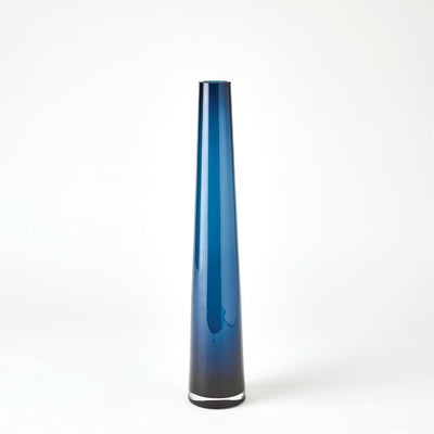 Global Views Blue Glass Tower Vase Clearance