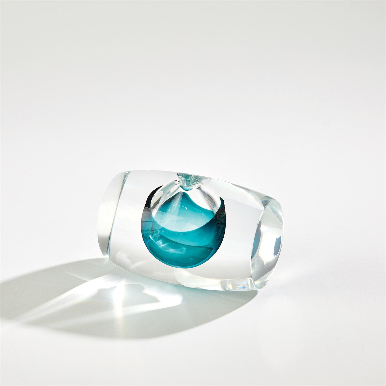 Global Views Clear Barrel Vase