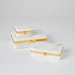 Global Views Gold Band Swivel Alabaster Box Clearance