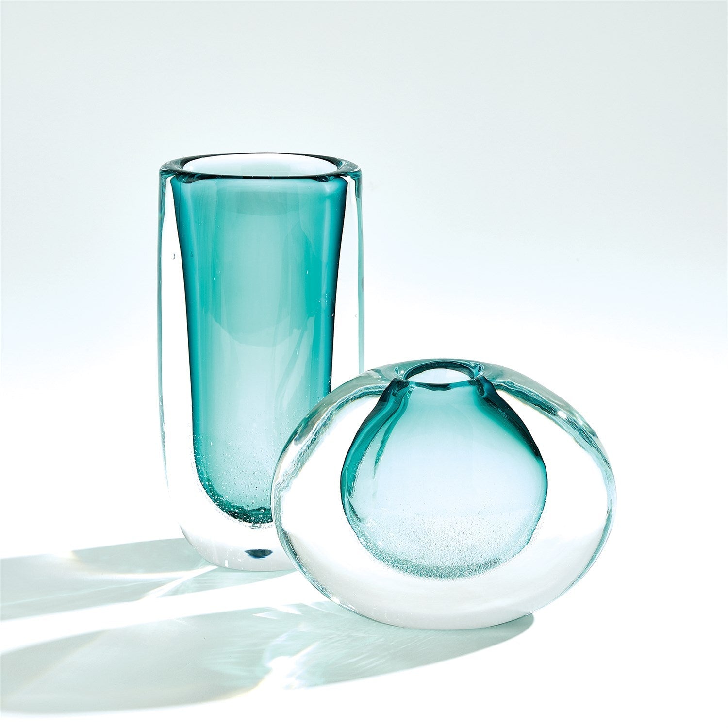 Global Views Azure Micro Bubble Vase
