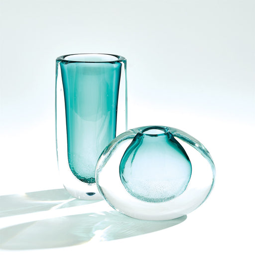 Global Views Micro Bubble Vase - Azure