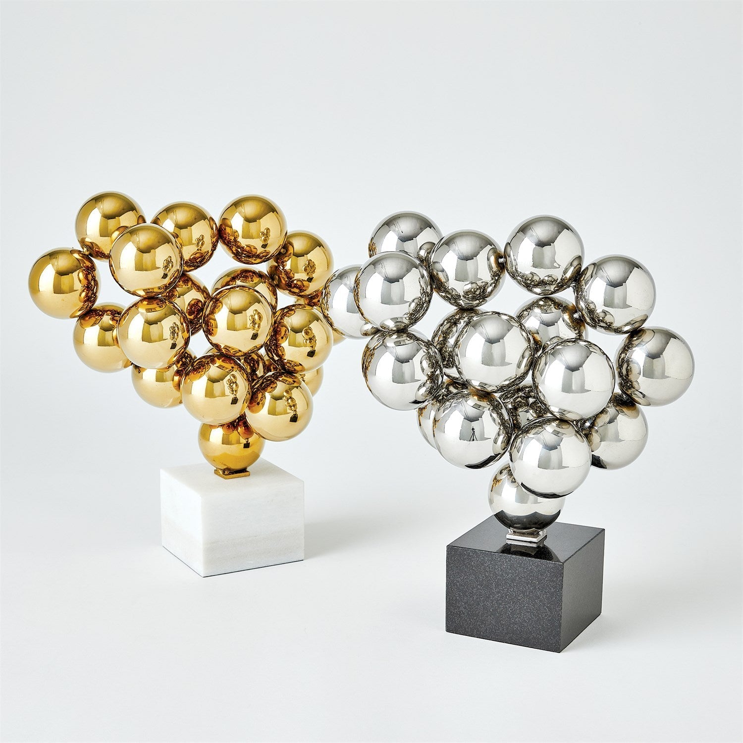 Global Views Brass Sphere Sculpture