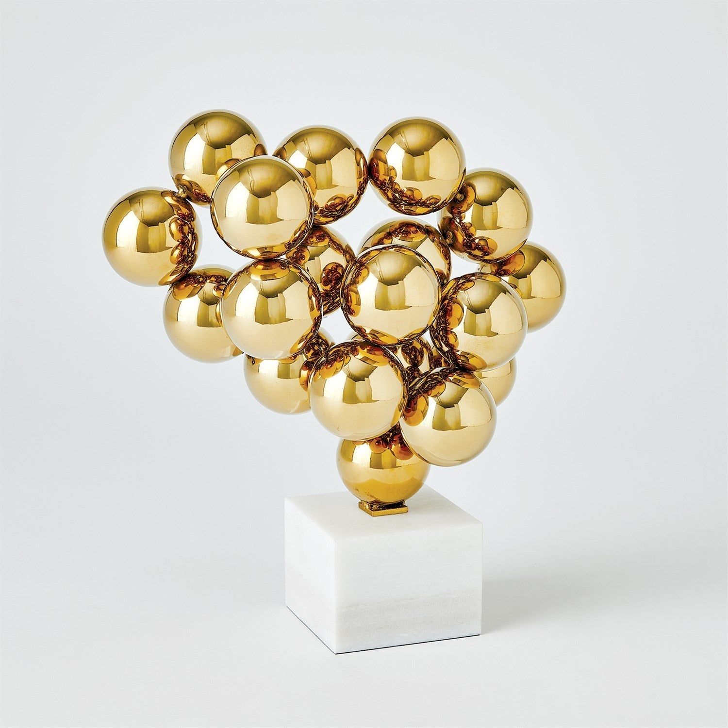 Global Views Brass Sphere Sculpture