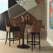 Woodbridge Furniture Woven Leather Bar Stool
