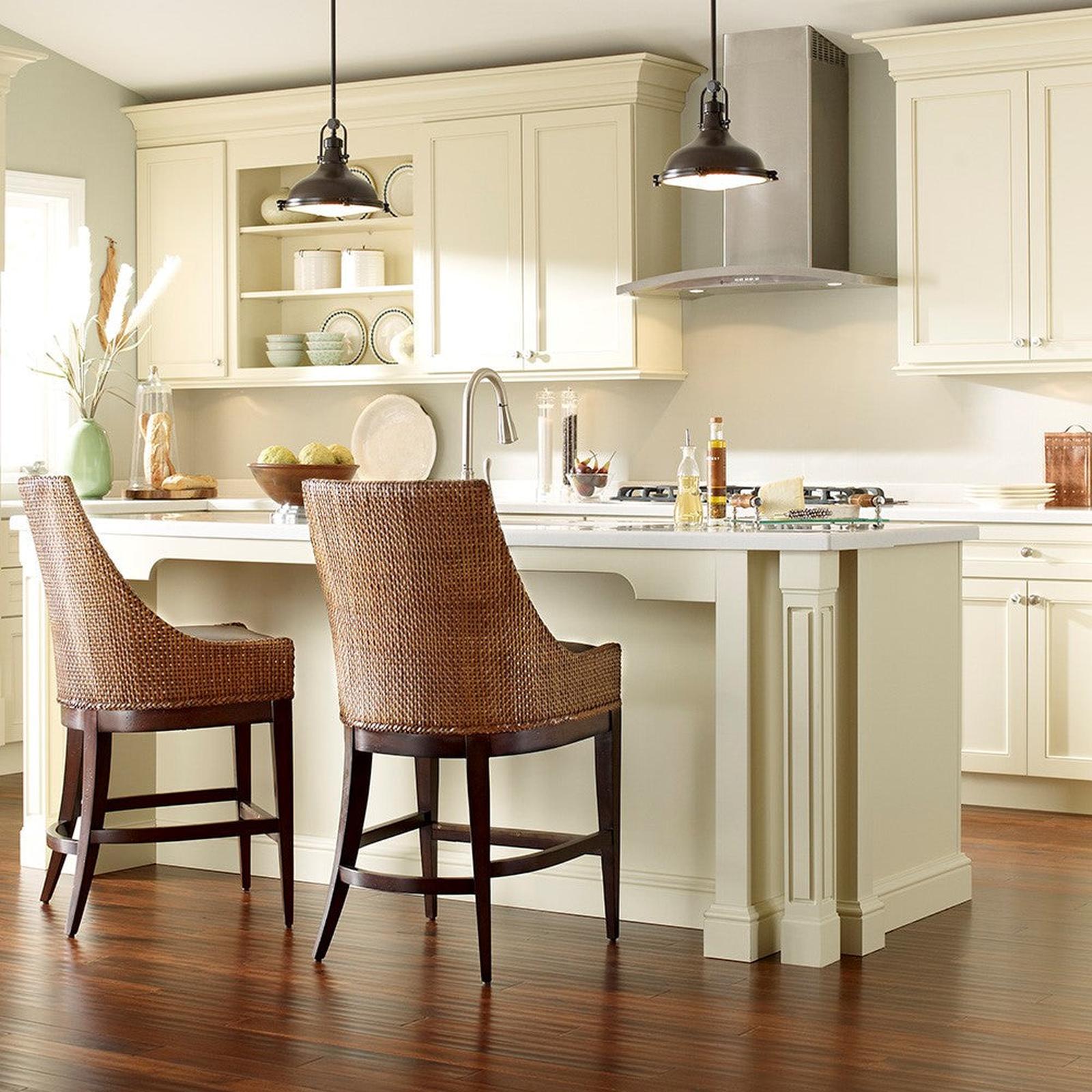 Woodbridge Furniture Woven Leather Counter Stool