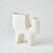 Global Views Matte White Cassel Vase