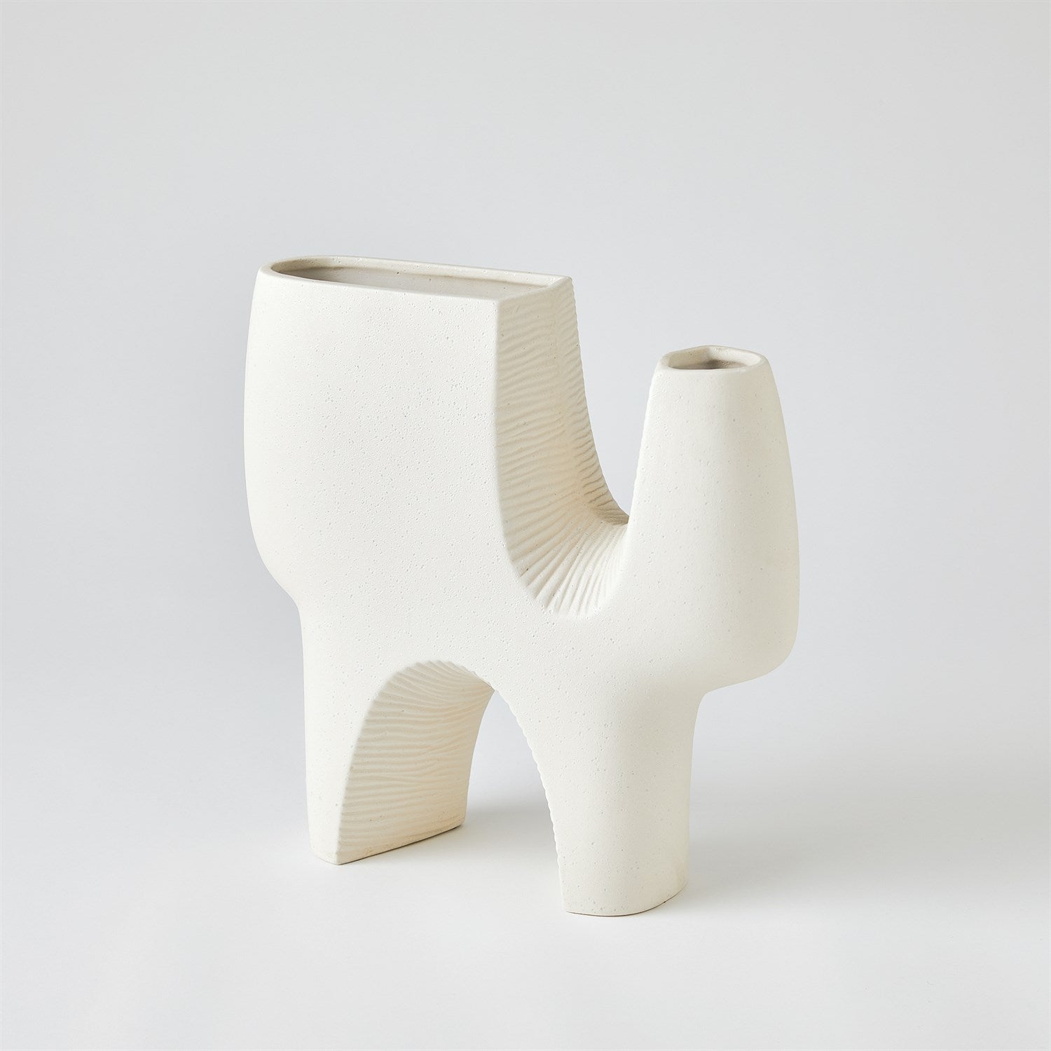 Global Views Matte White Cassel Vase