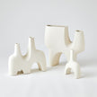 Global Views Matte White Cassel Vase