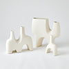 Global Views Matte White Cassel Vase