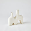 Global Views Matte White Cassel Vase