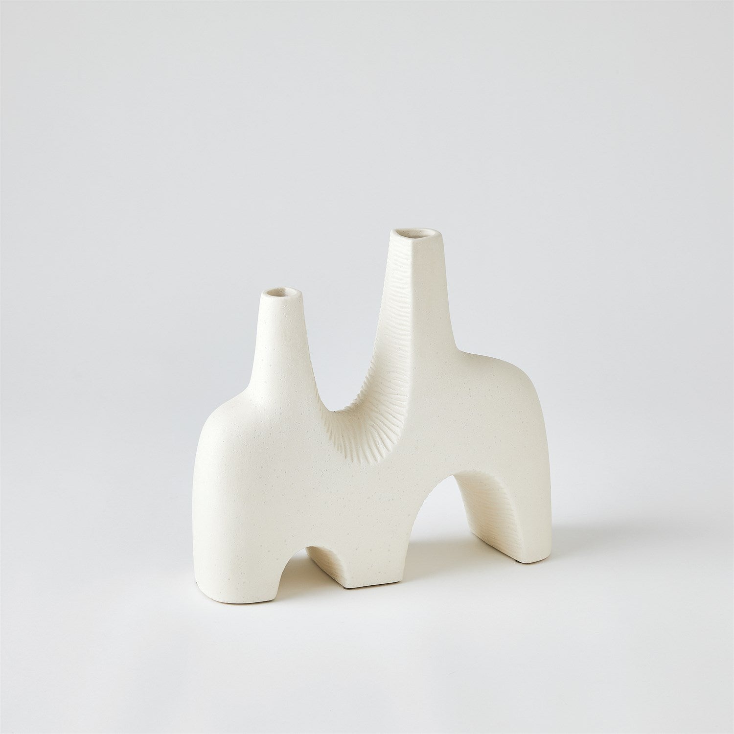 Global Views Matte White Cassel Vase