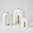 Global Views White Cream Guardian Vase