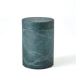 Global Views Black Green Cilindro Alabaster Box