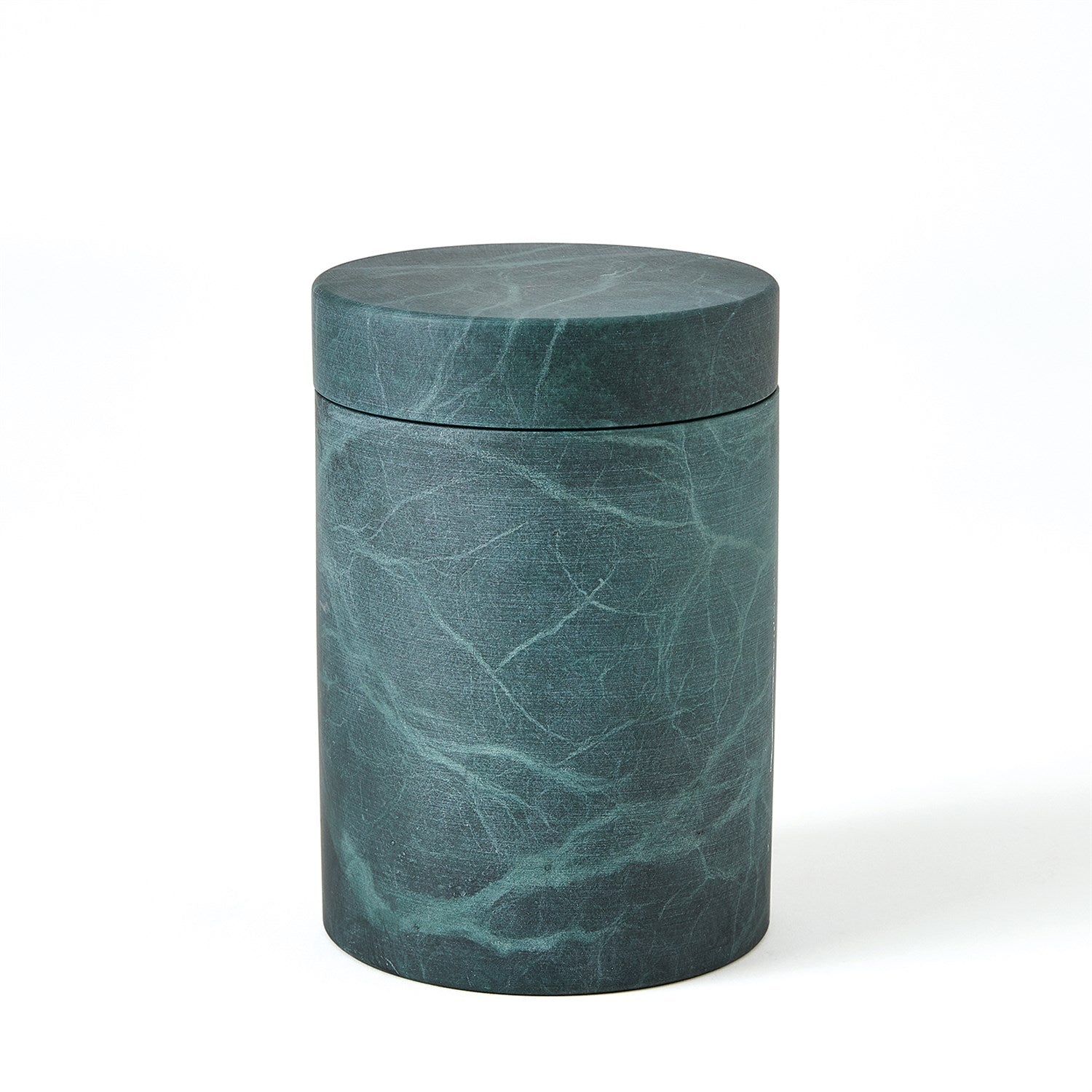 Global Views Black Green Cilindro Alabaster Box