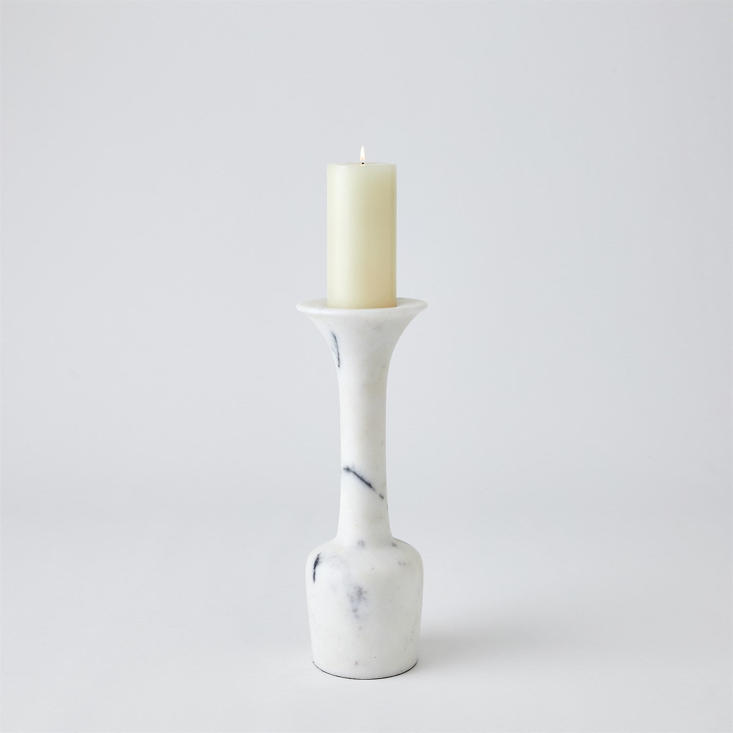 Global Views White Calyx Candle Holder