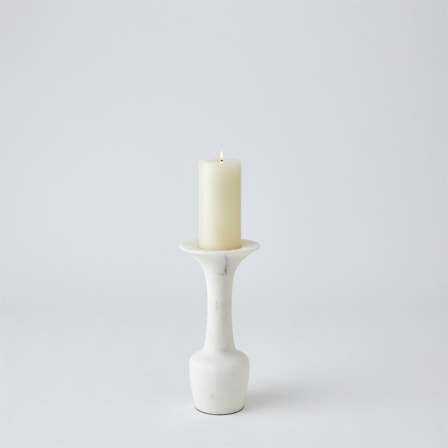 Global Views White Calyx Candle Holder